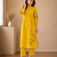 Sunshine Bloom Embroidered Kurta Set