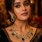 Royal Multicolor Stone Choker Necklace Set