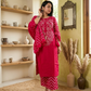 Vibrant Pink Bandhani Printed 3-Piece Kurta Set with Dupatta