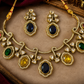 Royal Multicolor Stone Choker Necklace Set
