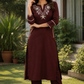 Maroon Elegance Embroidered Kurta Set