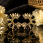 Midnight Royale Statement Earrings Black for Women