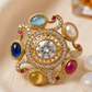 Luxury Navratna Style Statement Ring for Women