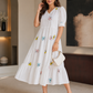 Midnight Butterfly Embroidered Dress