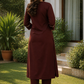Maroon Elegance Embroidered Kurta Set