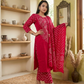 Vibrant Pink Bandhani Printed 3-Piece Kurta Set with Dupatta