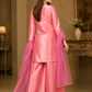 Rosé Glow Embroidered Kurta Palazzo Set