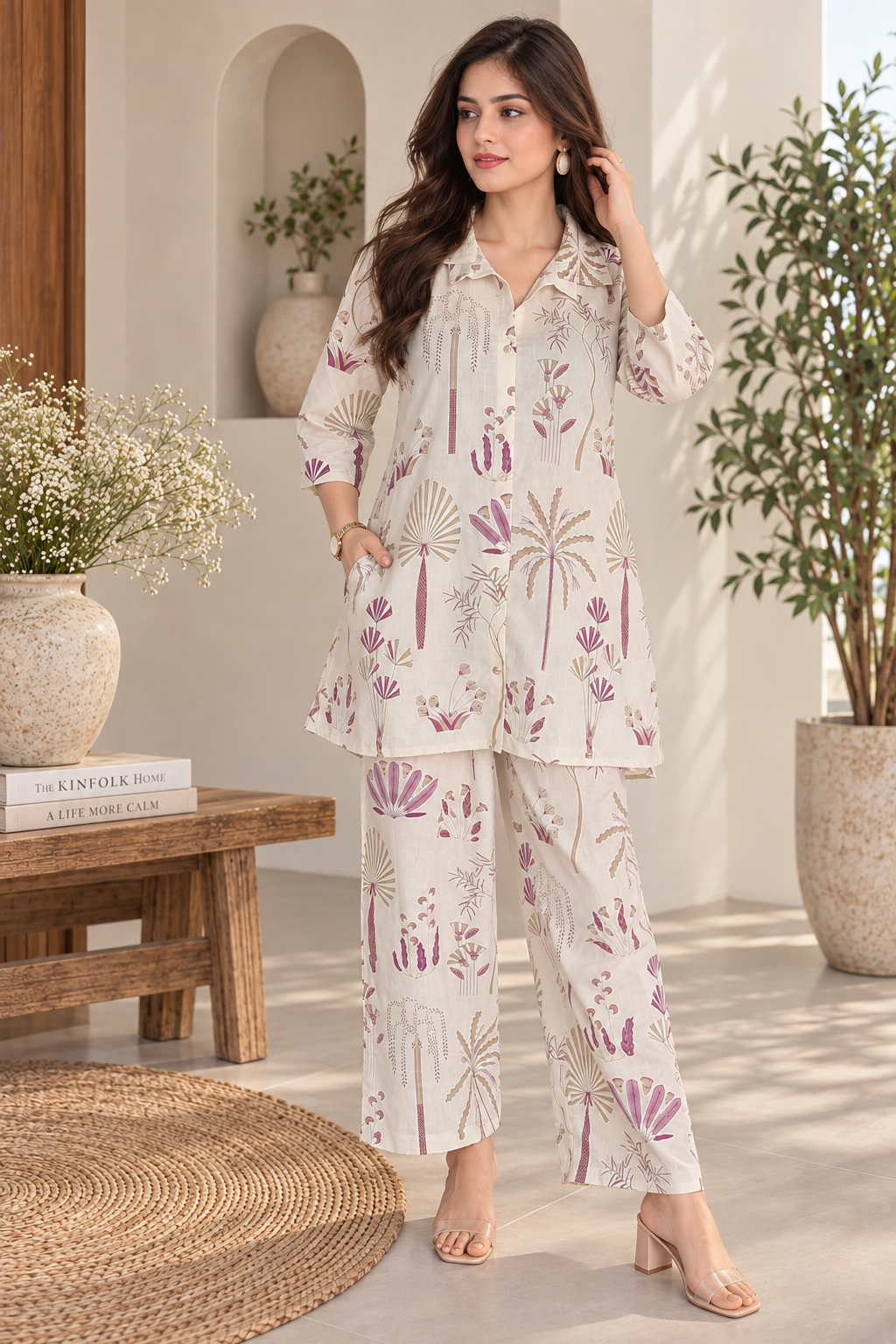 Women’s Botanical Print Co-Ord Set