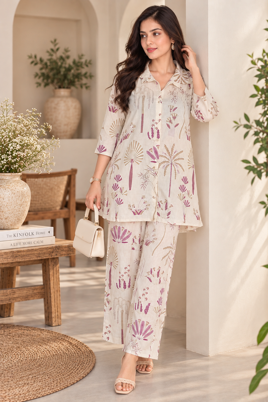 Women’s Botanical Print Co-Ord Set