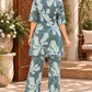Women’s Sage Green Printed Co-Ord Set