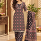Women’s Black Floral Printed 3 Piece Kurta Set