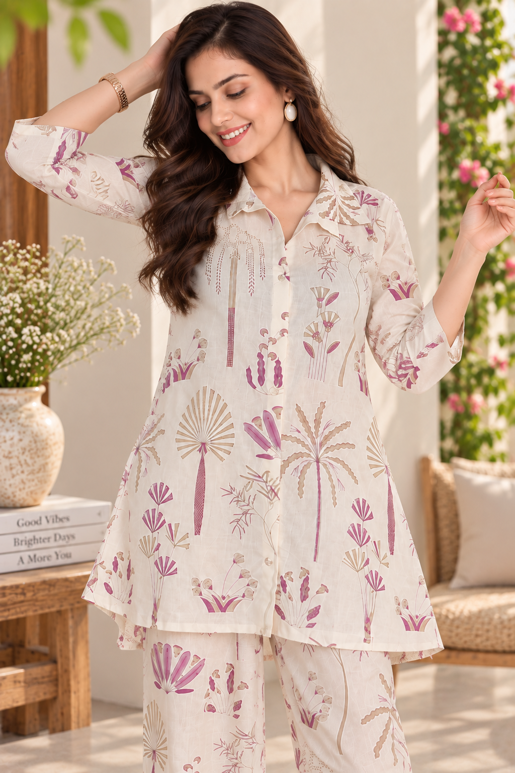 Women’s Botanical Print Co-Ord Set