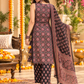 Women’s Black Floral Printed Kurta Pant Set with Dupatta