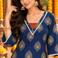 Women’s Rust Orange Printed Kurta Palazzo Set