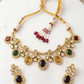 Royal Multicolor Stone Choker Necklace Set