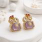 Traditional Gold-Plated Kundan Stone Stud Earrings