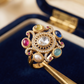 Luxury Navratna Style Statement Ring for Women