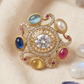 Luxury Navratna Style Statement Ring for Women