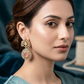 Elegant Pink Teardrop Kundan Statement Earrings for Women