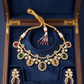 Royal Multicolor Stone Choker Necklace Set