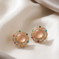 Mehandi Plated Dublet Carry Stone Designer Stud Earrings