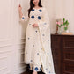 Ivory Chanderi Silk Kurti Pant Dupatta Set