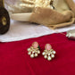 Baby Pink Kundan Drop Earrings for Women - Achyutara