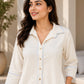 Elegant Button-Down Tunic & Straight Pants Co-ord Set for Women - Achyutara
