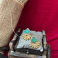 Emerald Green Dublet Statement Stud Earrings for Women - Achyutara
