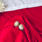 Gold Mehandi Plated Moissanite Polki Stud Earrings for Women - Achyutara