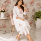 Ivory Bloom Embroidered Co-ord Set - Achyutara