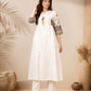 Ivory Charm Embroidered Kurta Set - Achyutara