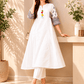 Ivory Charm Embroidered Kurta Set - Achyutara