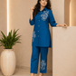 Midnight Bloom Embroidered Co-Ord Set - Achyutara