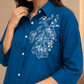 Midnight Bloom Embroidered Co-Ord Set - Achyutara