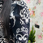 Midnight Monochrome Printed Maxi Dress - Achyutara