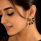 Midnight Royale Statement Earrings Black for Women - Achyutara