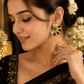 Midnight Royale Statement Earrings Black for Women - Achyutara