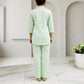 Mint Bloom Embroidered Co-ord Set - Achyutara