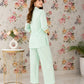 Mint Bloom Embroidered Co-ord Set - Achyutara