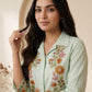 Mint Bloom Embroidered Co-ord Set - Achyutara