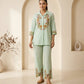 Mint Bloom Embroidered Co-ord Set - Achyutara