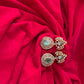 Mint Green Kundan Teardrop Statement Earrings for Women - Achyutara