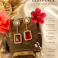 Moissanite Polki Doublet Stone Drop Earrings - Achyutara