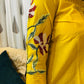 Olive Green Floral Embroidered Straight Kurta Set - Achyutara