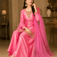 Rosé Glow Embroidered Kurta Palazzo Set - Achyutara