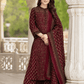 Royal Maroon Embroidered Kurta Set - Achyutara