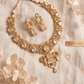 Royal Peacock Design Pink Stone Kundan Necklace Set - Achyutara