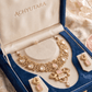 Royal Peacock Design Pink Stone Kundan Necklace Set - Achyutara