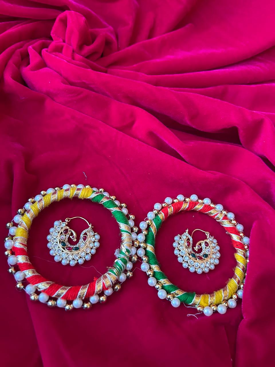 Royal Pearl Kundan Chandbali Earrings for Women - Achyutara